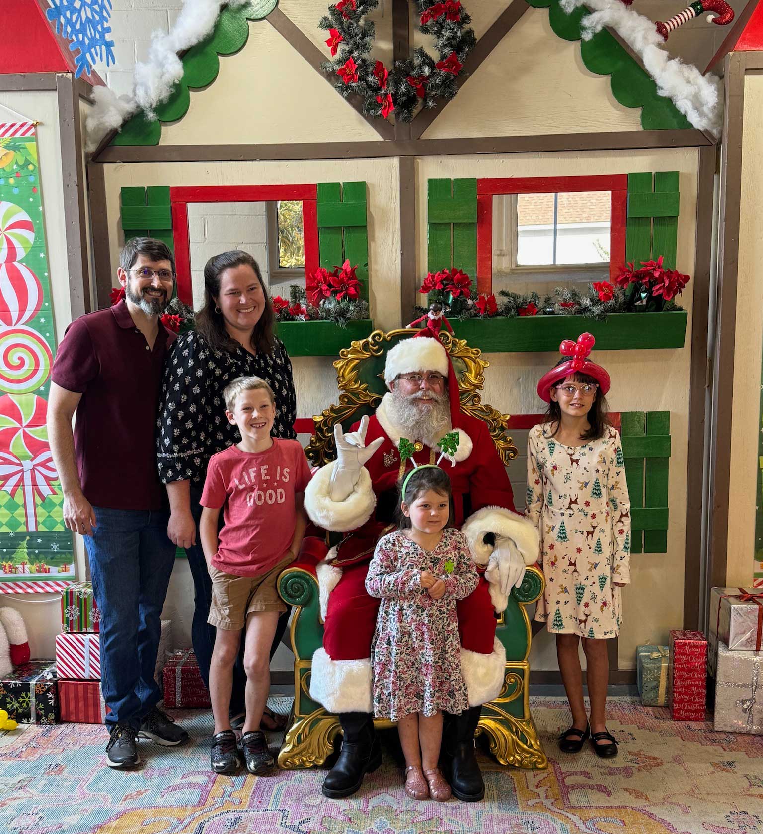 Signing with Santa!